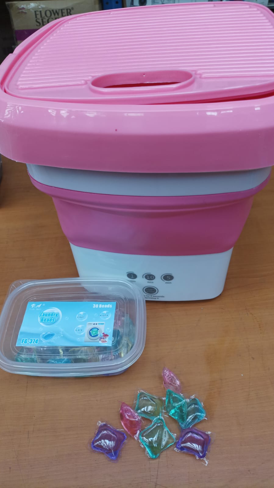 MINI LAVADORA PORTATIL CON JABON