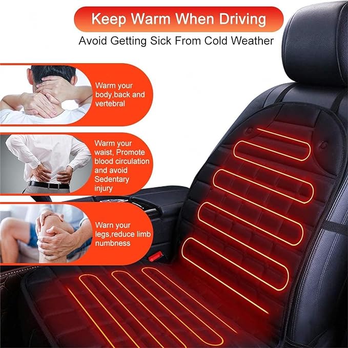 FUNDA CALEFACCIONABLE PARA ASIENTO AUTO